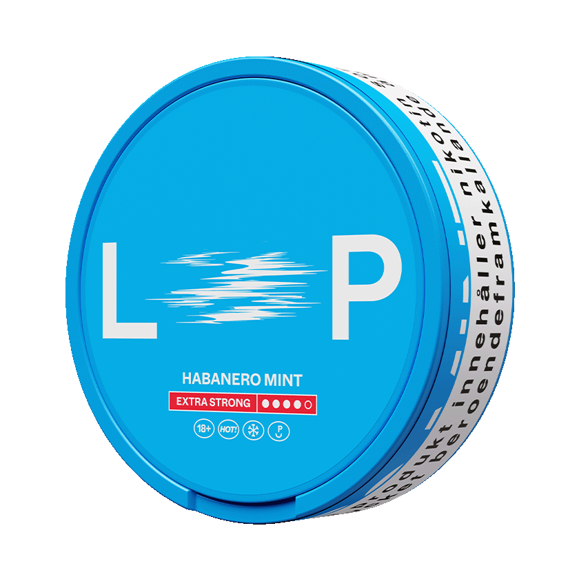 Loop Habanero Mint Extra Strong — 11.8mg nicotine per pouch, slim format, 20 pouches