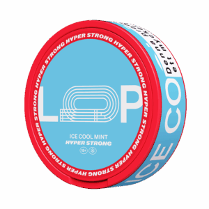 Loop Ice Cool Mint Hyper Strong — 14.8mg nicotine per pouch, slim format, 20 pouches