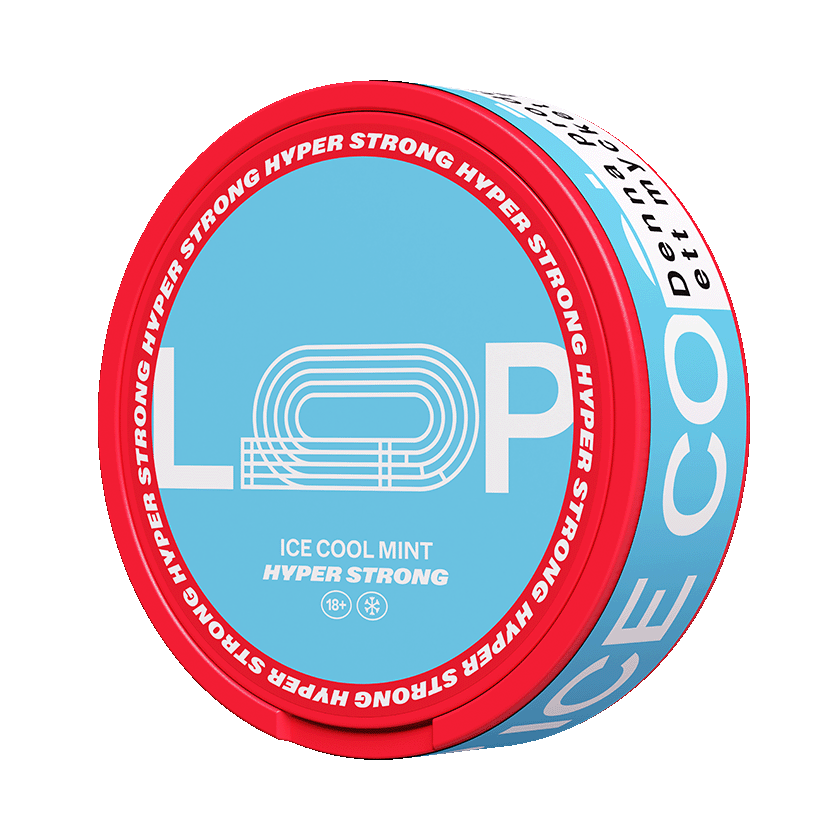 Loop Ice Cool Mint Hyper Strong — 14.8mg nicotine per pouch, slim format, 20 pouches