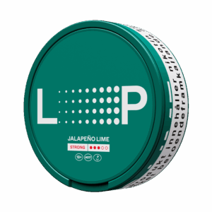 Loop Jalapeño Lime Strong — 8.9mg nicotine per pouch, slim format, 20 pouches
