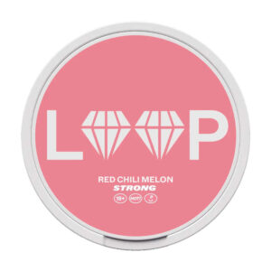 Loop Red Chili Melon 9.4mg Nicotine Pouches — 9.4mg nicotine per pouch, slim format, 22 pouches