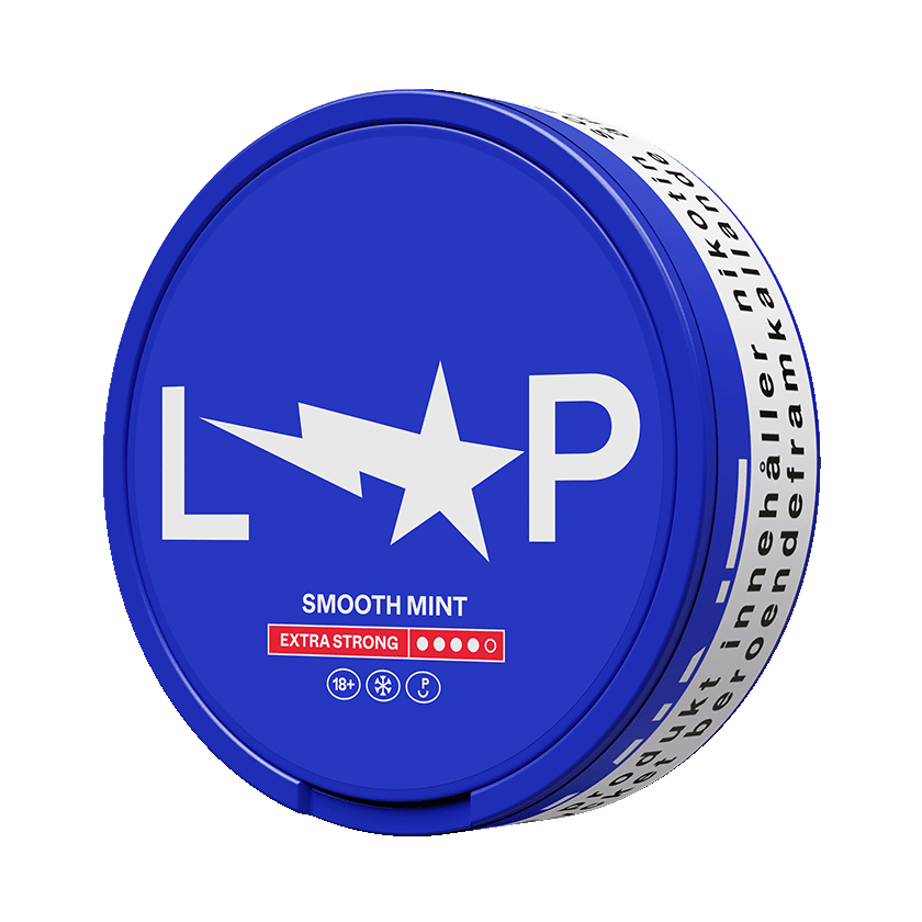 Loop Smooth Mint Extra Strong — 11.8mg nicotine per pouch, slim format, 20 pouches