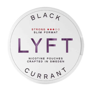 Lyft Black Currant 9.8mg Nicotine Pouches — 9.8mg nicotine per pouch, slim format, 20 pouches