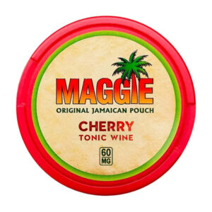 Maggie Cherry Tonic Wine 45mg Nicotine Pouches — 45mg nicotine per pouch, slim format, 20 pouches