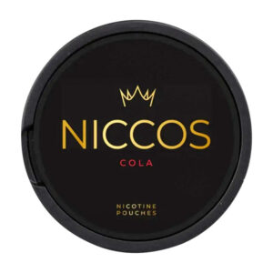 Niccos Cola 16mg Nicotine Pouches — 16mg nicotine per pouch, slim format, 20 pouches