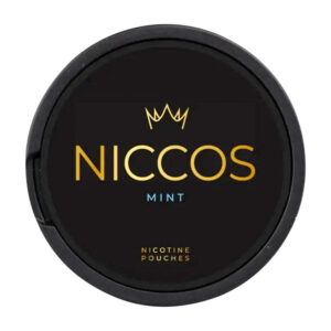 Niccos Mint 16mg Nicotine Pouches — 16mg nicotine per pouch, slim format, 20 pouches