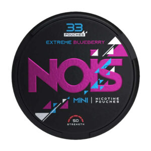 Nois Extreme Blueberry 15.2mg Nicotine Pouches — 15.2mg nicotine per pouch, mini format, 33 pouches