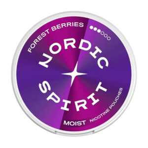 Nordic Spirit Forest Berries 9mg Nicotine Pouches — 9mg nicotine per pouch, slim format, 20 pouches