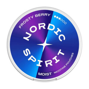 Nordic Spirit Frosty Berry 9mg Nicotine Pouches — 9mg nicotine per pouch, slim format, 20 pouches