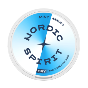 Nordic Spirit Mint Dry Strong 9mg — 9mg nicotine per pouch, slim format, 20 pouches