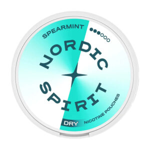 Nordic Spirit Spearmint 9mg Nicotine Pouches — 9mg nicotine per pouch, slim format, 20 pouches