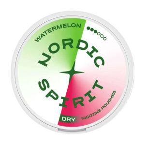 Nordic Spirit Watermelon 9mg Nicotine Pouches — 9mg nicotine per pouch, slim format, 20 pouches