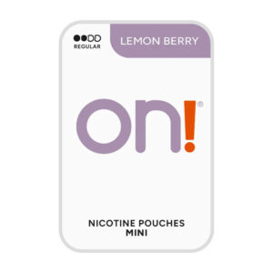 On! Lemon Berry 3mg Nicotine Pouches — 3mg nicotine per pouch, mini format, 20 pouches