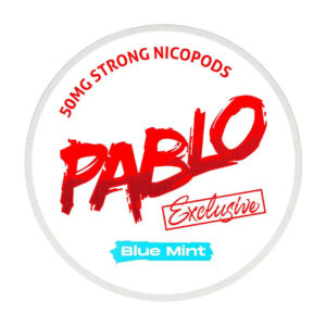 Pablo Blue Mint 30mg Nicotine Pouches — 30mg nicotine per pouch, slim format, 20 pouches