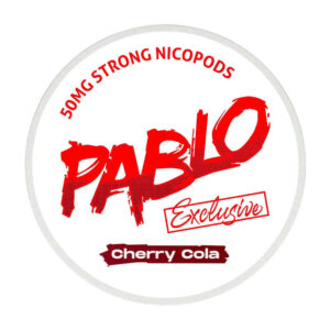 Pablo Cherry Cola 30mg Nicotine Pouches — 30mg nicotine per pouch, slim format, 20 pouches