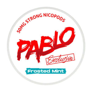 Pablo Frosted Mint 30mg Nicotine Pouches — 30mg nicotine per pouch, slim format, 20 pouches