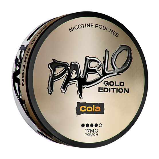PABLO GOLD - Cola — 17mg nicotine per pouch, slim format, 20 pouches
