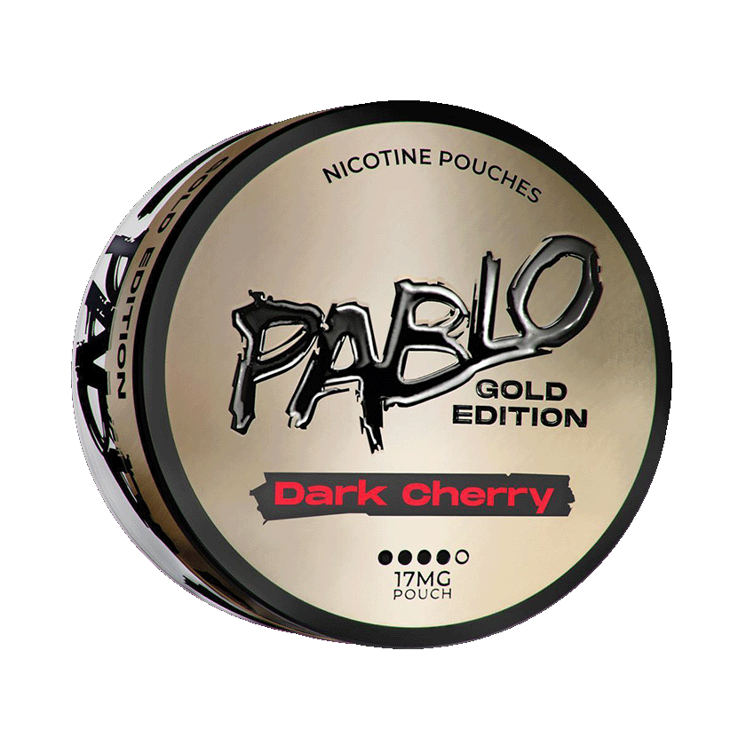 PABLO Gold Edition Dark Cherry 17mg — 17mg nicotine per pouch, slim format, 20 pouches