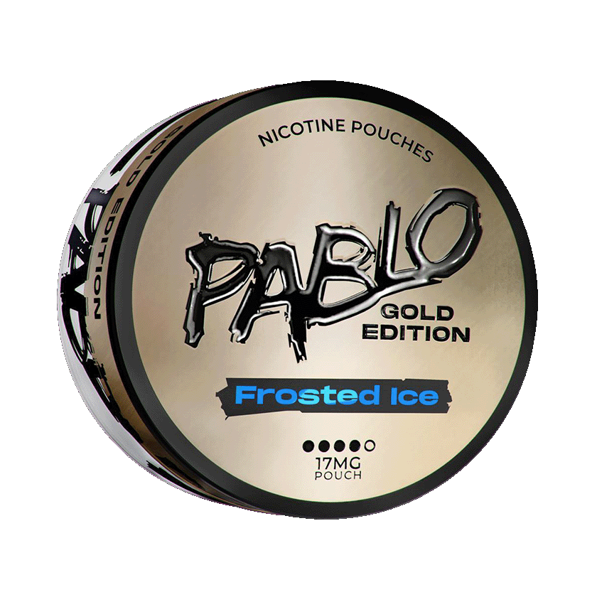 PABLO Gold Edition Frosted Ice 17mg — 17mg nicotine per pouch, slim format, 20 pouches