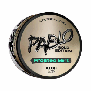 PABLO Gold Edition Frosted Mint 17mg — 17mg nicotine per pouch, slim format, 20 pouches