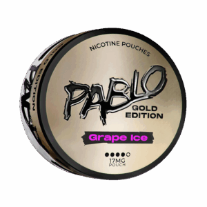 PABLO Gold Edition Grape Ice 17mg — 17mg nicotine per pouch, slim format, 20 pouches