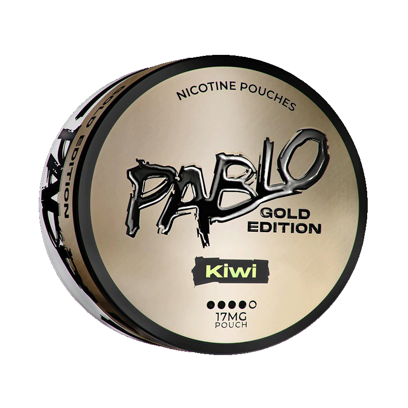 PABLO Gold Edition Kiwi 17mg — 17mg nicotine per pouch, slim format, 20 pouches