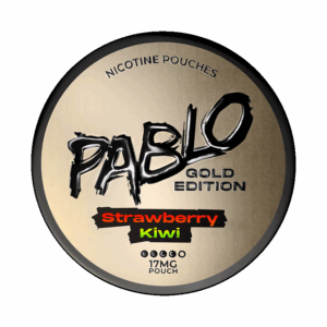 PABLO Gold Edition Strawberry Kiwi 17mg — 17mg nicotine per pouch, slim format, 20 pouches