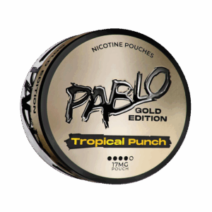 PABLO Gold Edition Tropical Punch 17mg — 17mg nicotine per pouch, slim format, 20 pouches