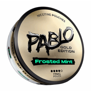 PABLO GOLD - Frosted Mint — 17mg nicotine per pouch, slim format, 20 pouches