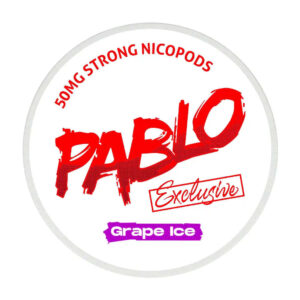 Pablo Grape Ice 30mg Nicotine Pouches — 30mg nicotine per pouch, slim format, 20 pouches
