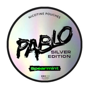Pablo Spearmint 10mg Nicotine Pouches — 10mg nicotine per pouch, slim format, 20 pouches
