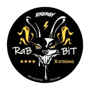 Rabbit Energy 50mg Nicotine Pouches — 50mg nicotine per pouch, slim format, 20 pouches