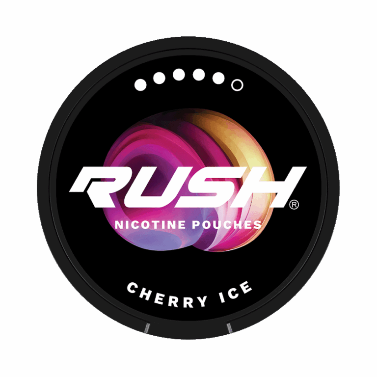 RUSH Cherry Ice 17mg Nicotine Pouches tin