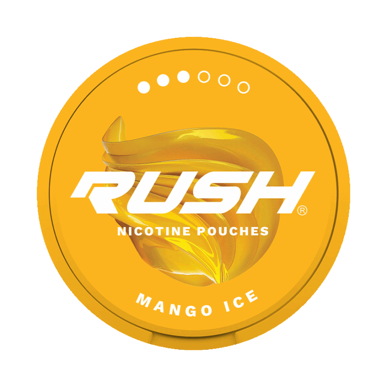 RUSH Mango Ice 11.2mg Nicotine Pouches tin