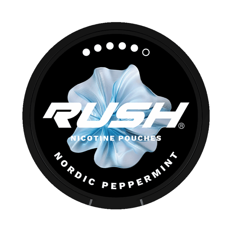RUSH Nordic Peppermint 17mg Nicotine Pouches tin
