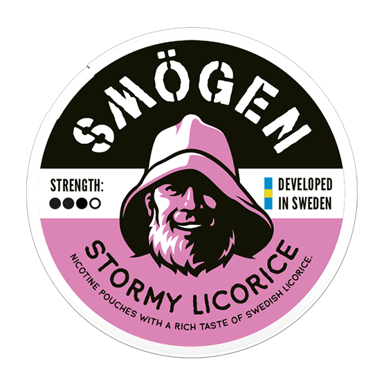 SMÖGEN - Stormy Licorice 3 — 8mg nicotine per pouch, slim format, 20 pouches