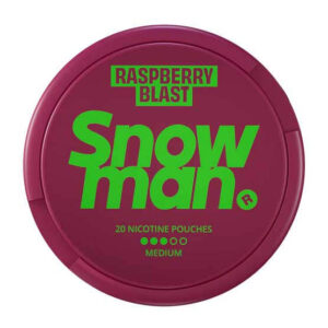 SNOWMAN - Raspberry Blast 3 — 9mg nicotine per pouch, slim format, 20 pouches