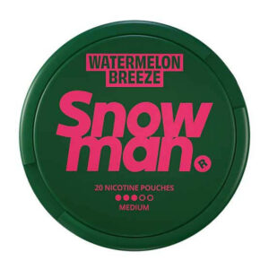 SNOWMAN - Watermelon Breeze 3 — 9mg nicotine per pouch, slim format, 20 pouches