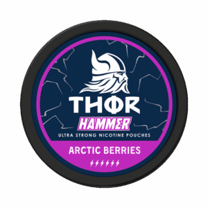 Thor Hammer Arctic Berries Ultra Strong 16mg — 16mg nicotine per pouch, slim format, 20 pouches