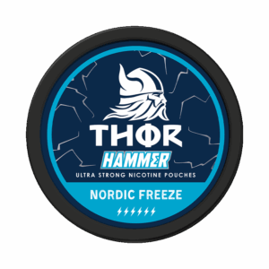 Thor Hammer Nordic Freeze Ultra Strong 16mg — 16mg nicotine per pouch, slim format, 20 pouches