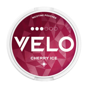 Velo Cherry Ice 10mg Nicotine Pouches — 10mg nicotine per pouch, slim format, 20 pouches