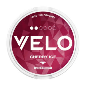 Velo Cherry Ice 6mg Nicotine Pouches — 6mg nicotine per pouch, mini format, 15 pouches