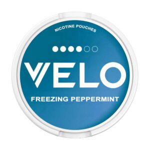 Velo Freezing Peppermint 10.9mg Nicotine Pouches — 10.9mg nicotine per pouch, slim format, 20 pouches