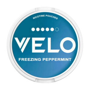 Velo Freezing Peppermint 14mg Nicotine Pouches — 14mg nicotine per pouch, slim format, 20 pouches