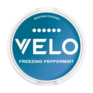 Velo Freezing Peppermint 17mg Nicotine Pouches — 17mg nicotine per pouch, slim format, 20 pouches