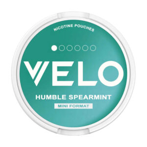 Velo Humble Spearmint 4mg Nicotine Pouches — 4mg nicotine per pouch, mini format, 20 pouches