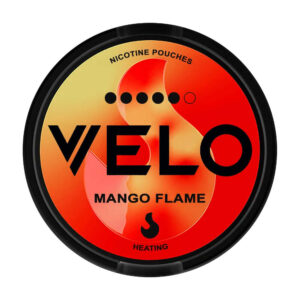 Velo Mango Flame 14mg Nicotine Pouches — 14mg nicotine per pouch, slim format, 20 pouches