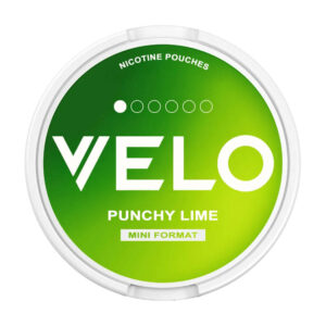 Velo Punchy Lime 4mg Nicotine Pouches — 4mg nicotine per pouch, mini format, 20 pouches