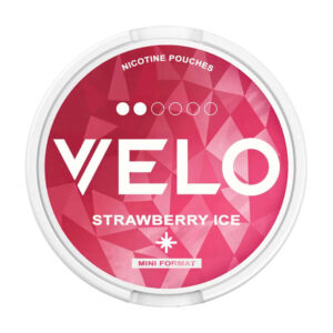 Velo Strawberry Ice 6mg Nicotine Pouches — 6mg nicotine per pouch, mini format, 20 pouches