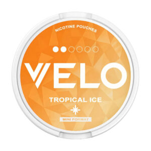 Velo Tropical Ice 6mg Nicotine Pouches — 6mg nicotine per pouch, mini format, 15 pouches